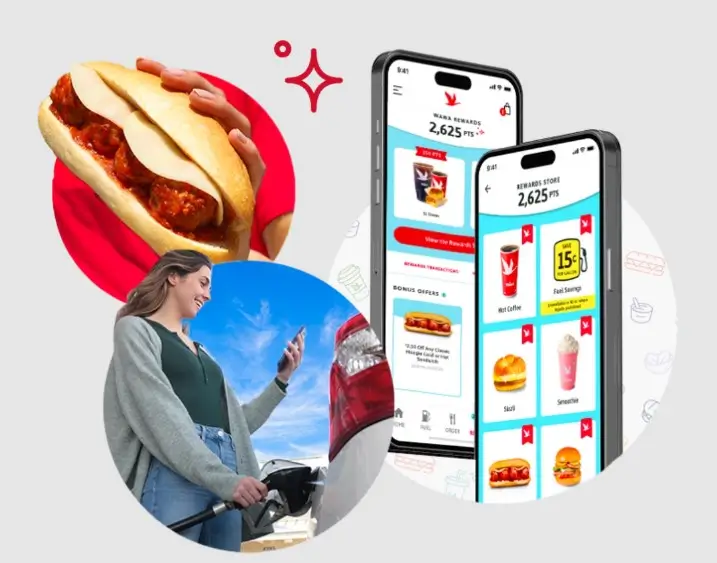 Earn Wawa rewards on App and fuel stations. You can earn rewards from the Mywawavisit as well.