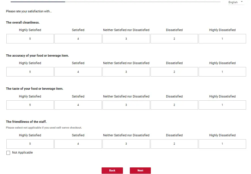 Rate your satisfaction with Wawa.